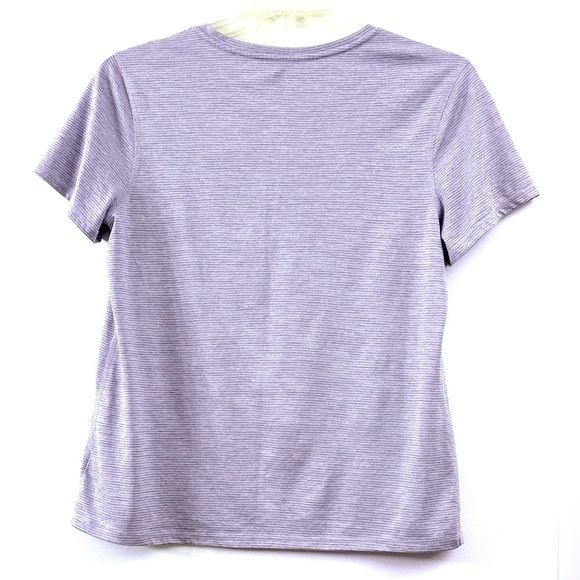 Athletic Works Purple Fitted Short Sleeve T-Shirt - Picture 3 of 4